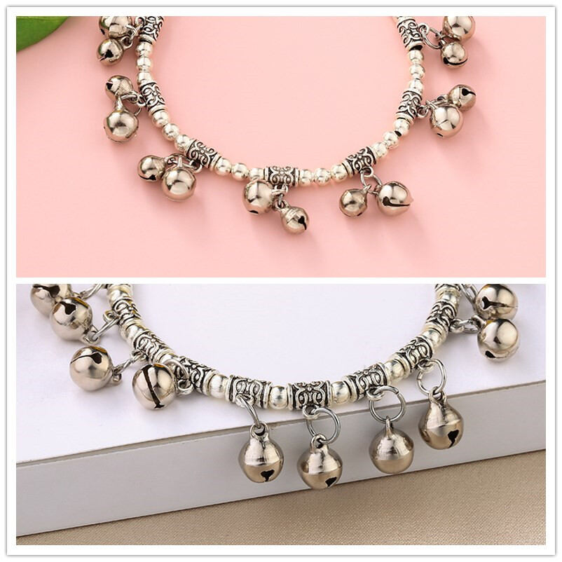 Đạo cụ biểu diễn khiêu vũ lắc chân phong cách cổ xưa thời trang lắc tay phong cách dân tộc quà tặng cặp đôi học sinh cổ điển nữ