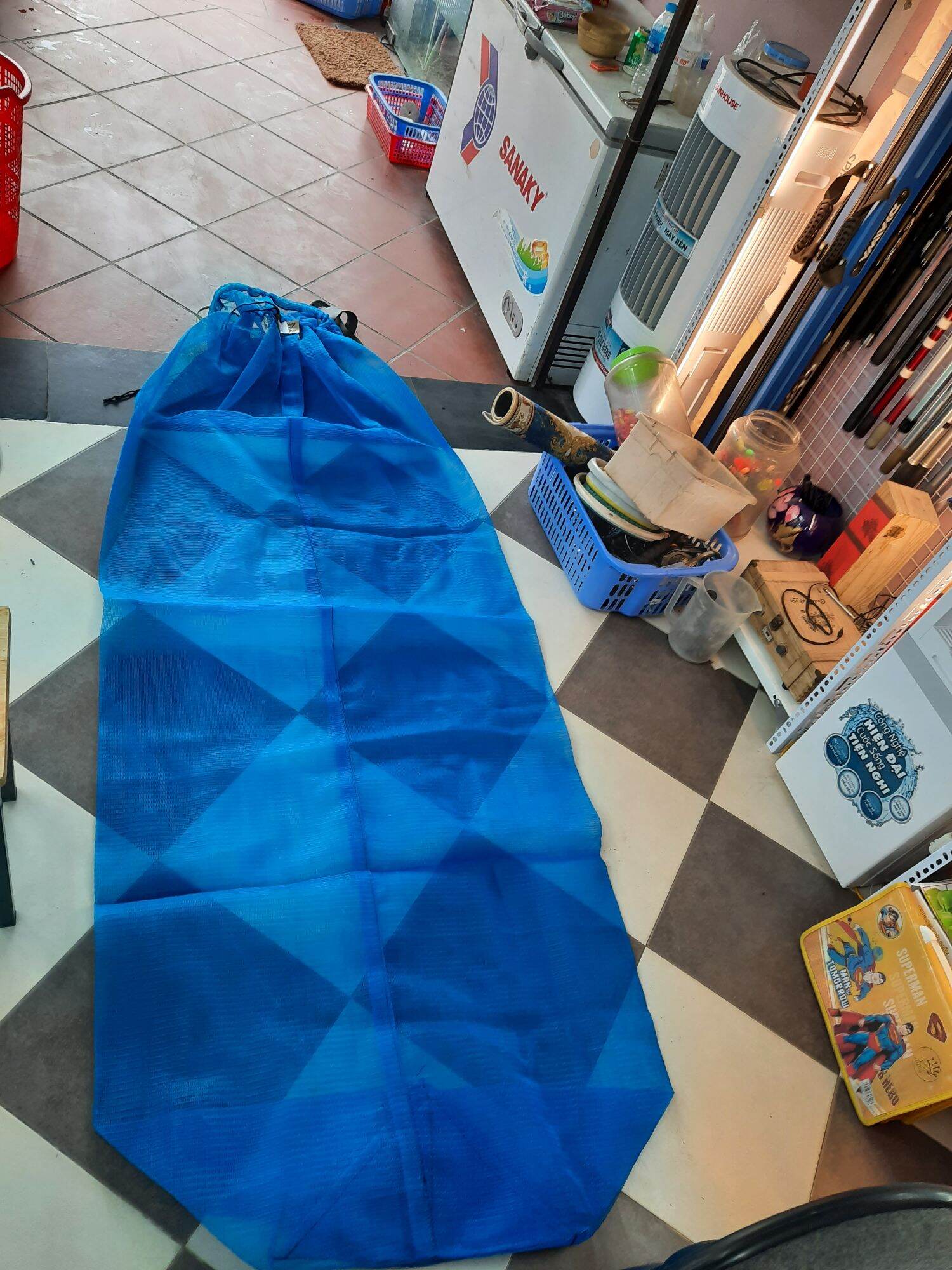 giỏ lưới đựng cá dạng túi màn