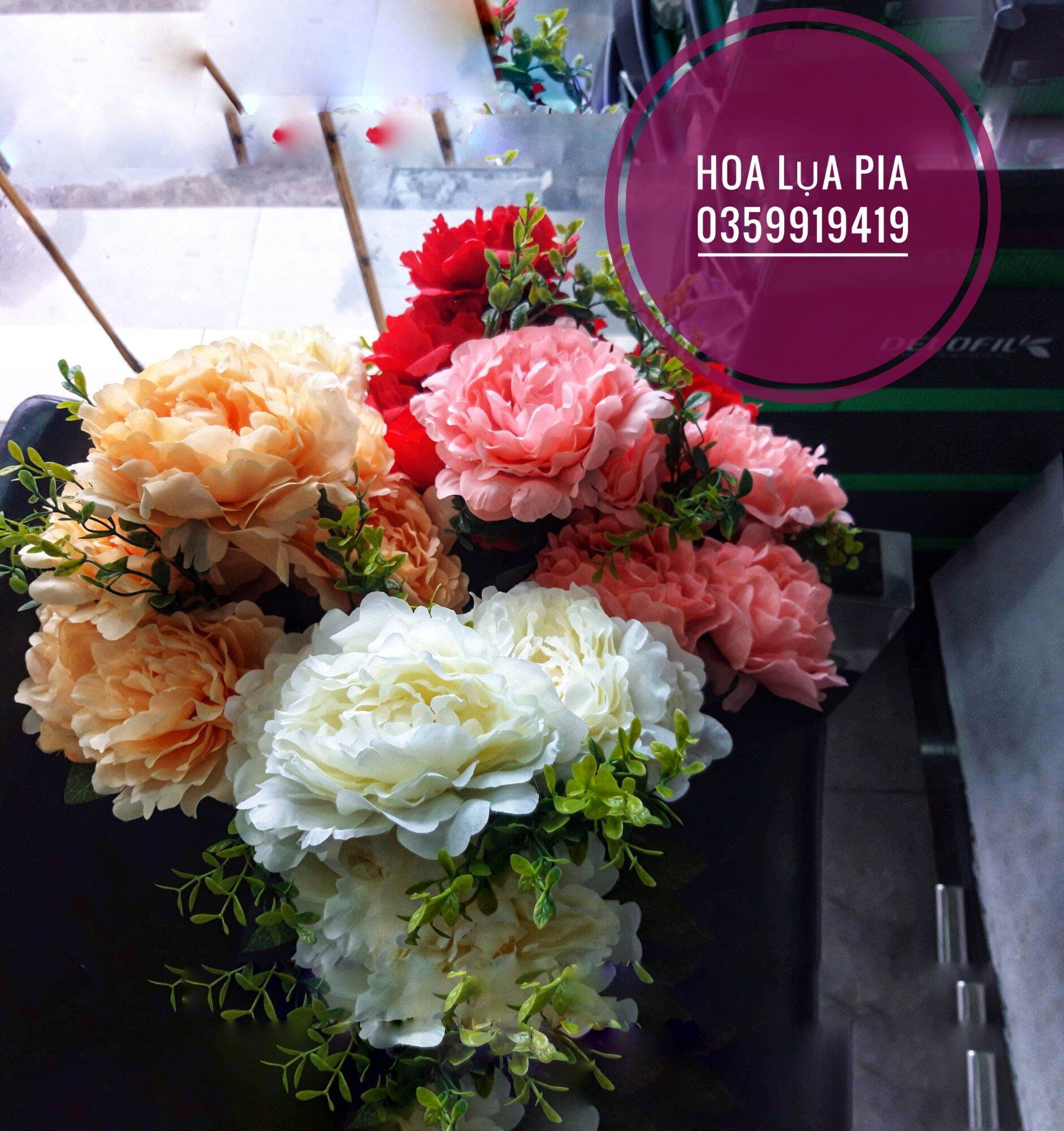 Hoa Mẫu Đơn Cụm 7 Bông