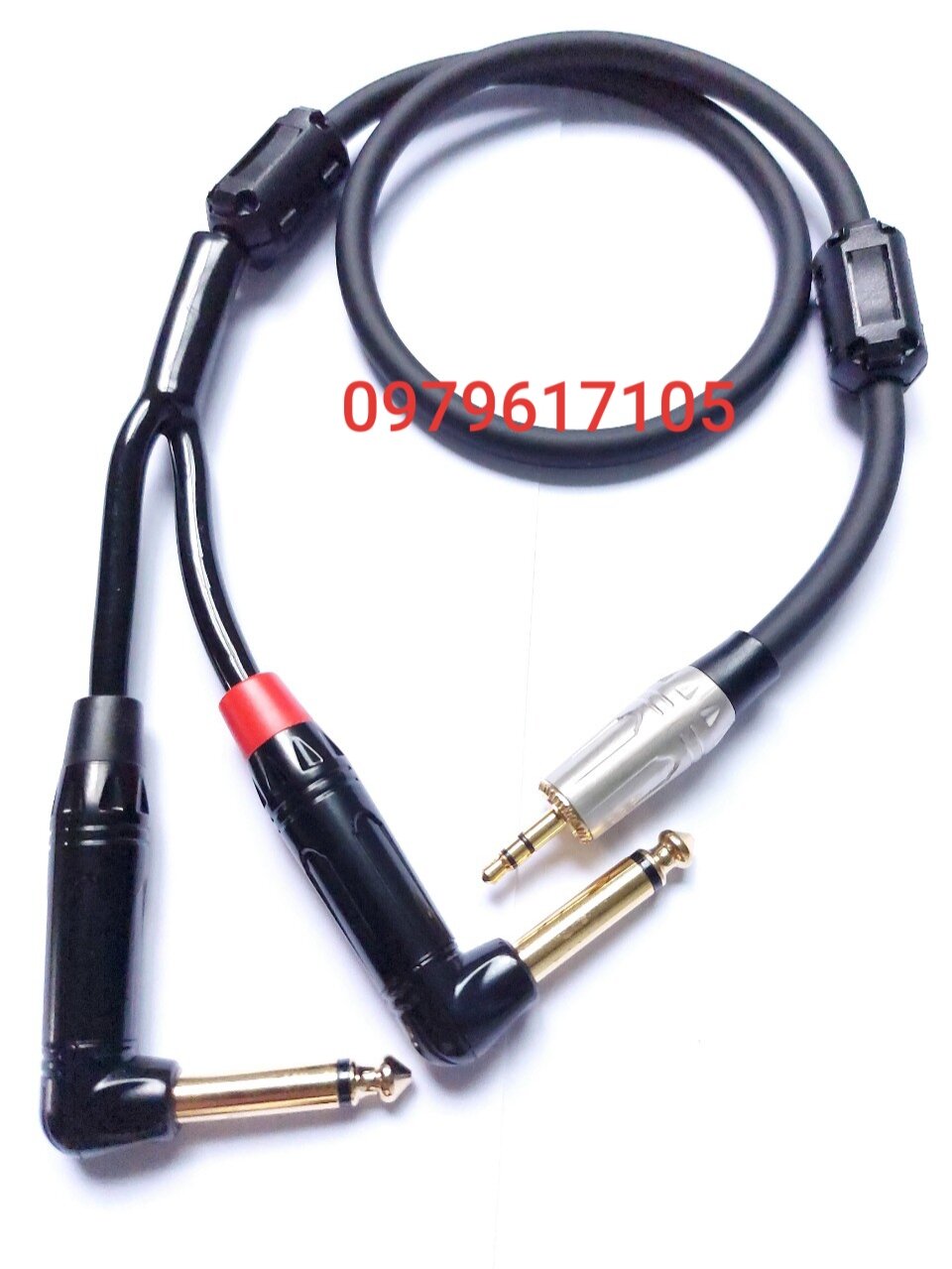 Dây nhạc 3.5 ly ra 2 đầu 6ly cong dài 1m