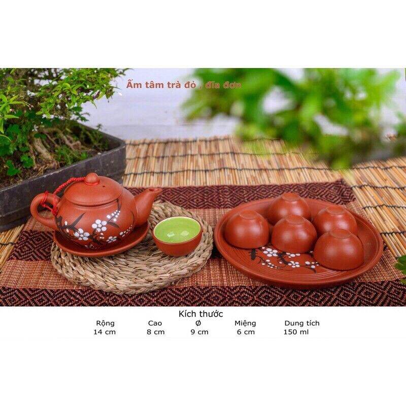 Bộ ấm chén tử sa Bát Tràng Tâm trà