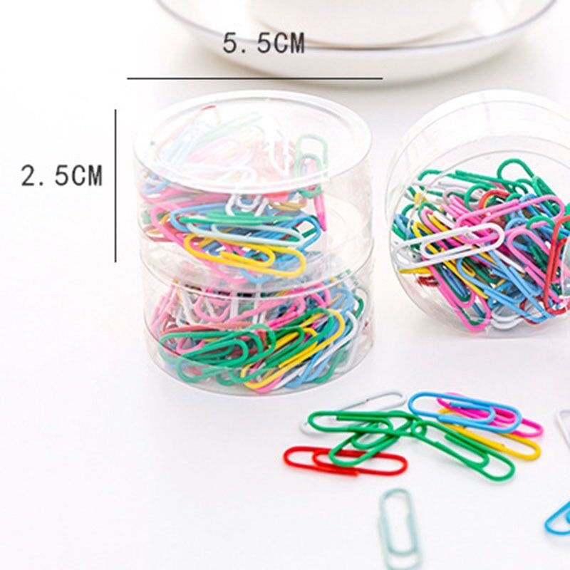 Set 50 ghim kẹp giấy đủ màu