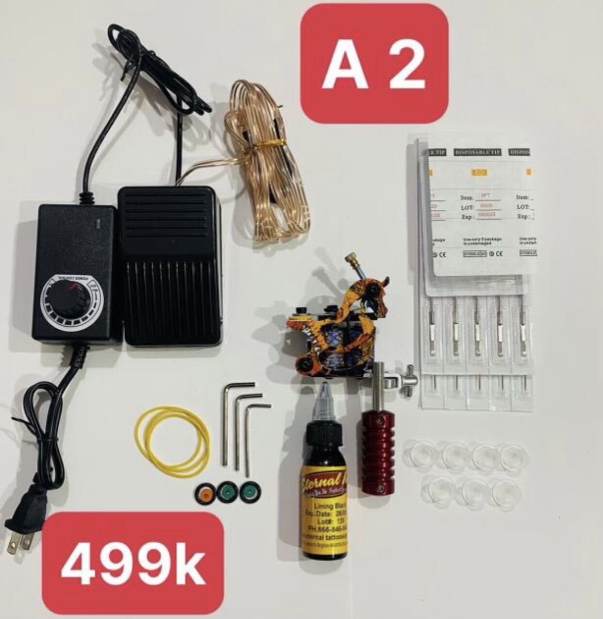 Combo bo 1 máy xăm