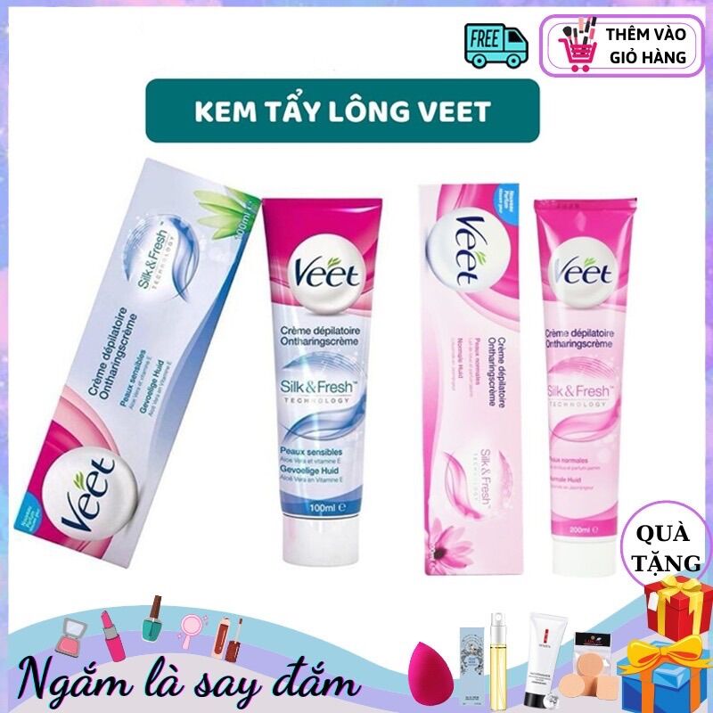 Kem tẩy lông veet 100ml - kem tẩy lông chuẩn chính hãng