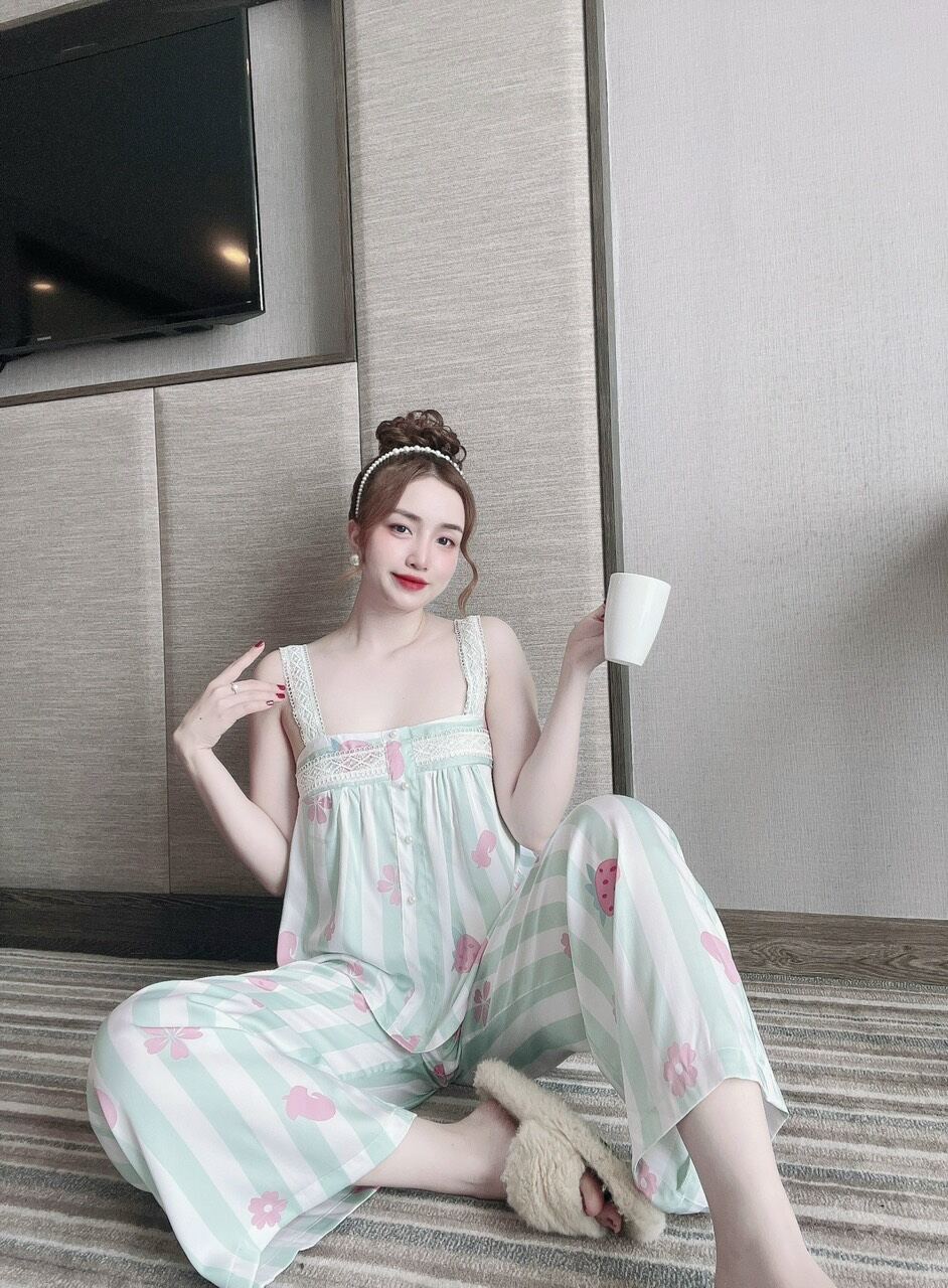 Bộ lụa mặc nhà siêu xinh