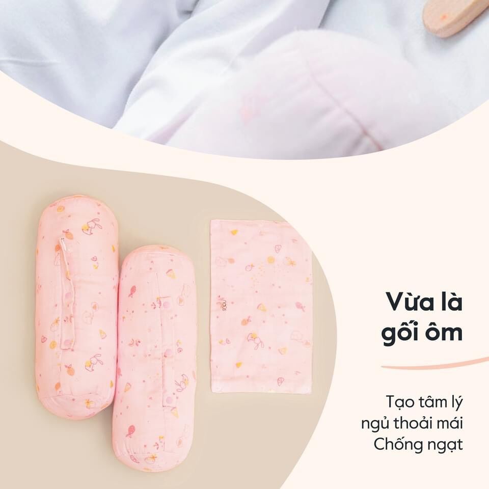 Gối ôm gối chặn  nous cho bé sơ sinh