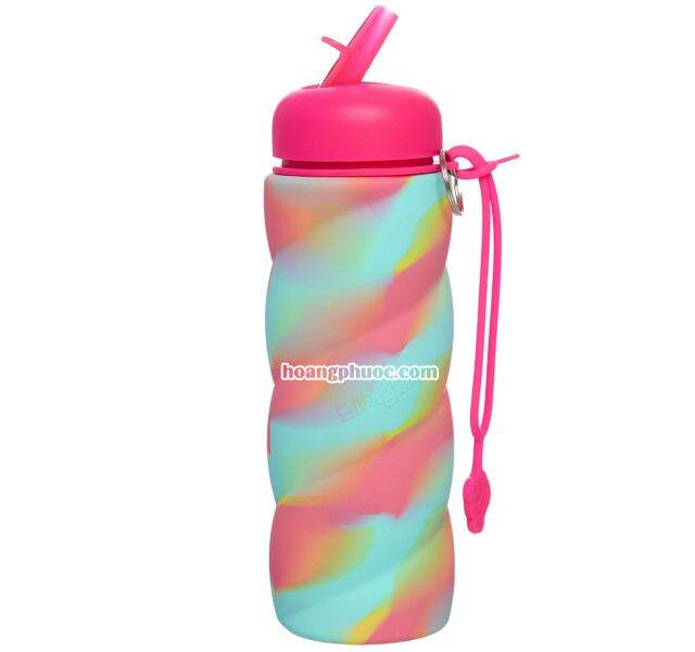 Bình nước Smiggle 550ml - Silicone Whirl