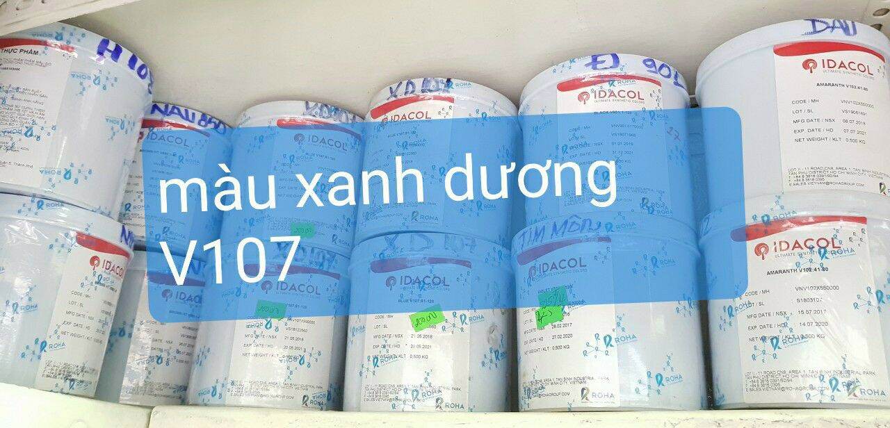 Màu xanh dương thực phẩm dạng bột roha