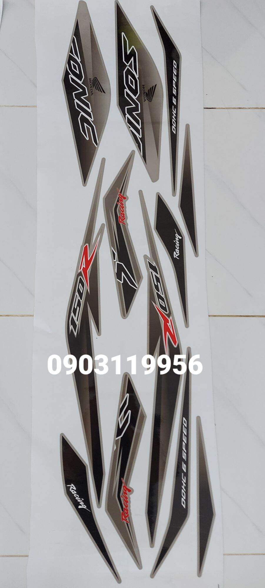 Tem rời sonic 150 bạc