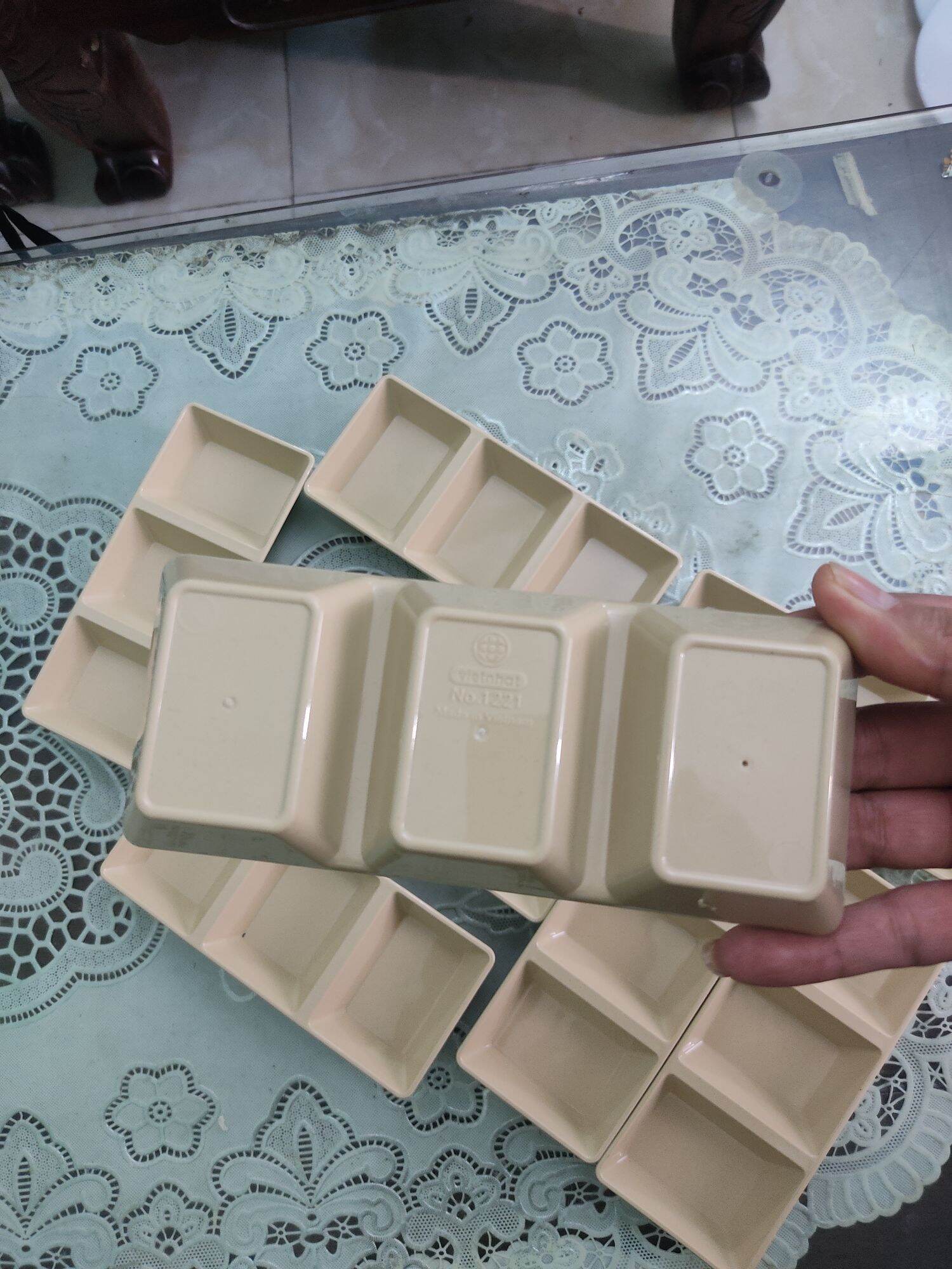 Đĩa phíp chấm 3 ngăn dầy dặn hàng Cao cấp việt nhật