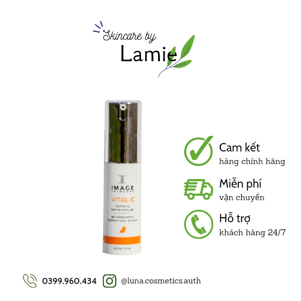 [MẪU MỚI] [CHÍNH HÃNG] Kem Phục Hồi và Khắc Phục Thâm Quầng Mắt Image Skincare VITAL C Hydrating Eye Recovery Gel 15m