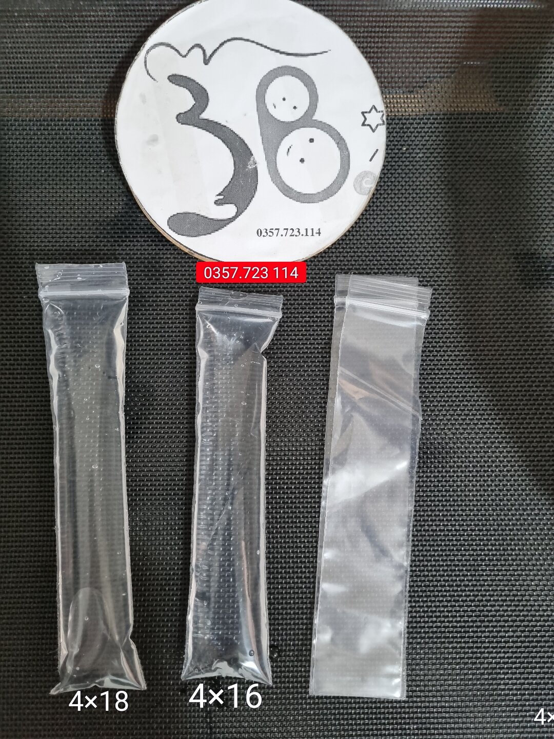 0.5 kg túi zip làm sữa chua,kem túi,size 4×16