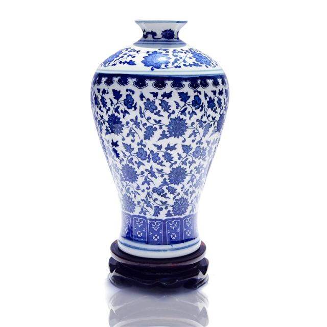 Bình hoa gốm sứ thanh hoa đồ gốm sứ trấn cảnh đức đồ trang trí trong nhà giả cổ đồ trang trí kệ bác cổ phòng khách bình sứ phong cách trung quốc