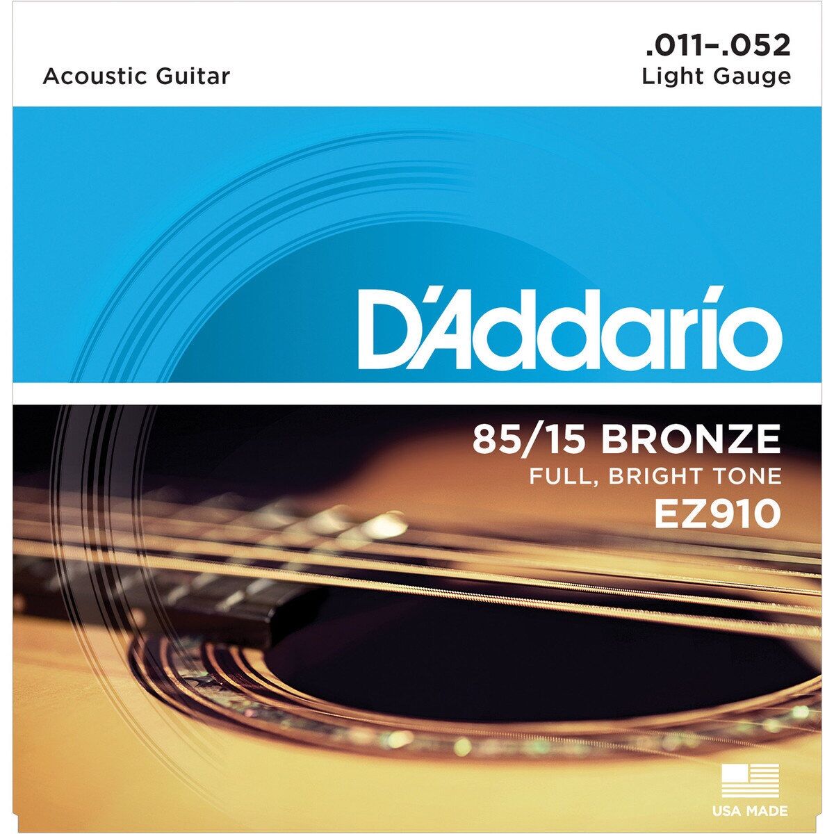 Dây Đàn Guitar Acoustic D'addario EZ910 - Dây Guitar Kim Loại
