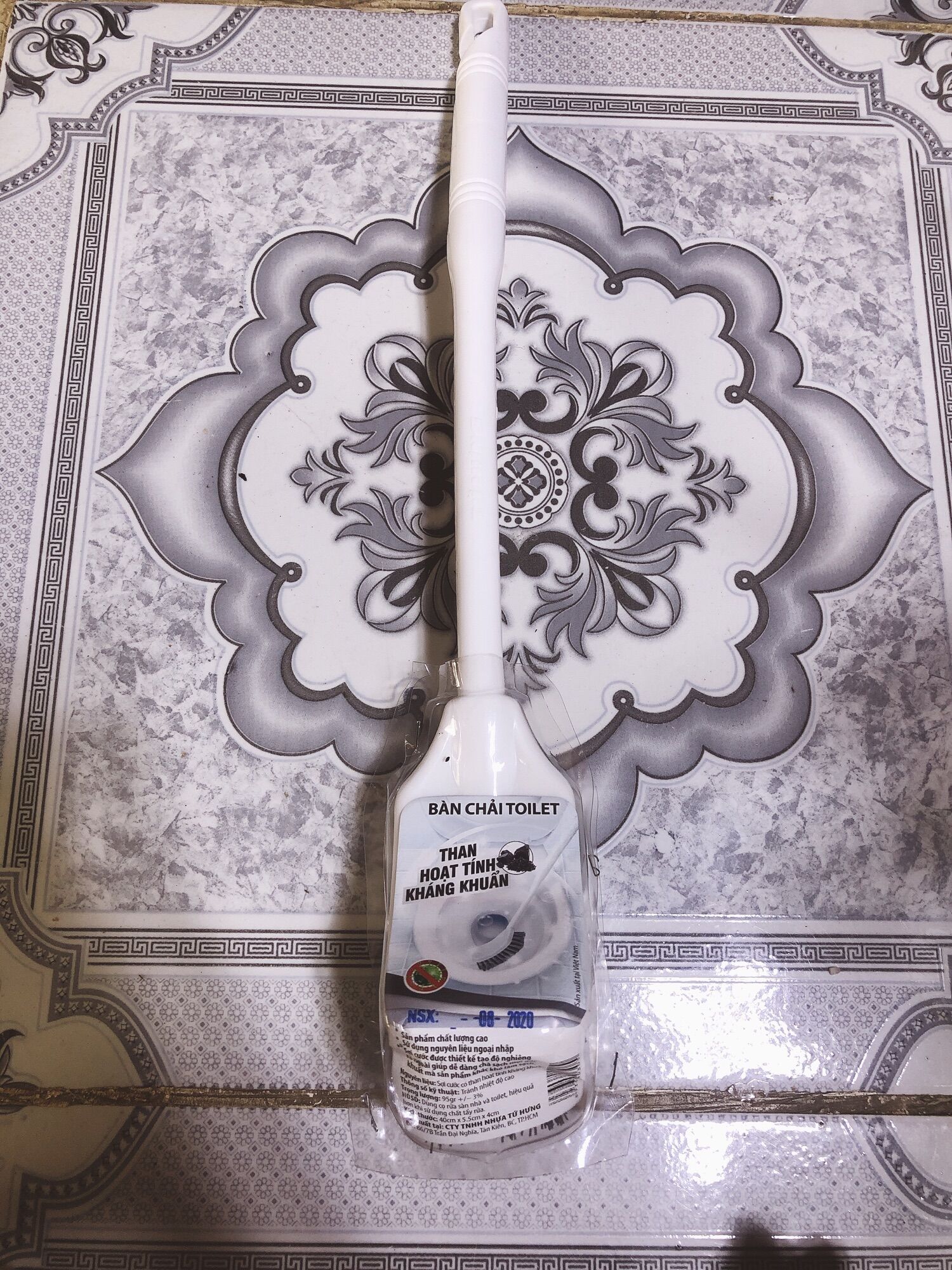 Bàn chải chà toilet than tre dài 40cm ( 1 cây )