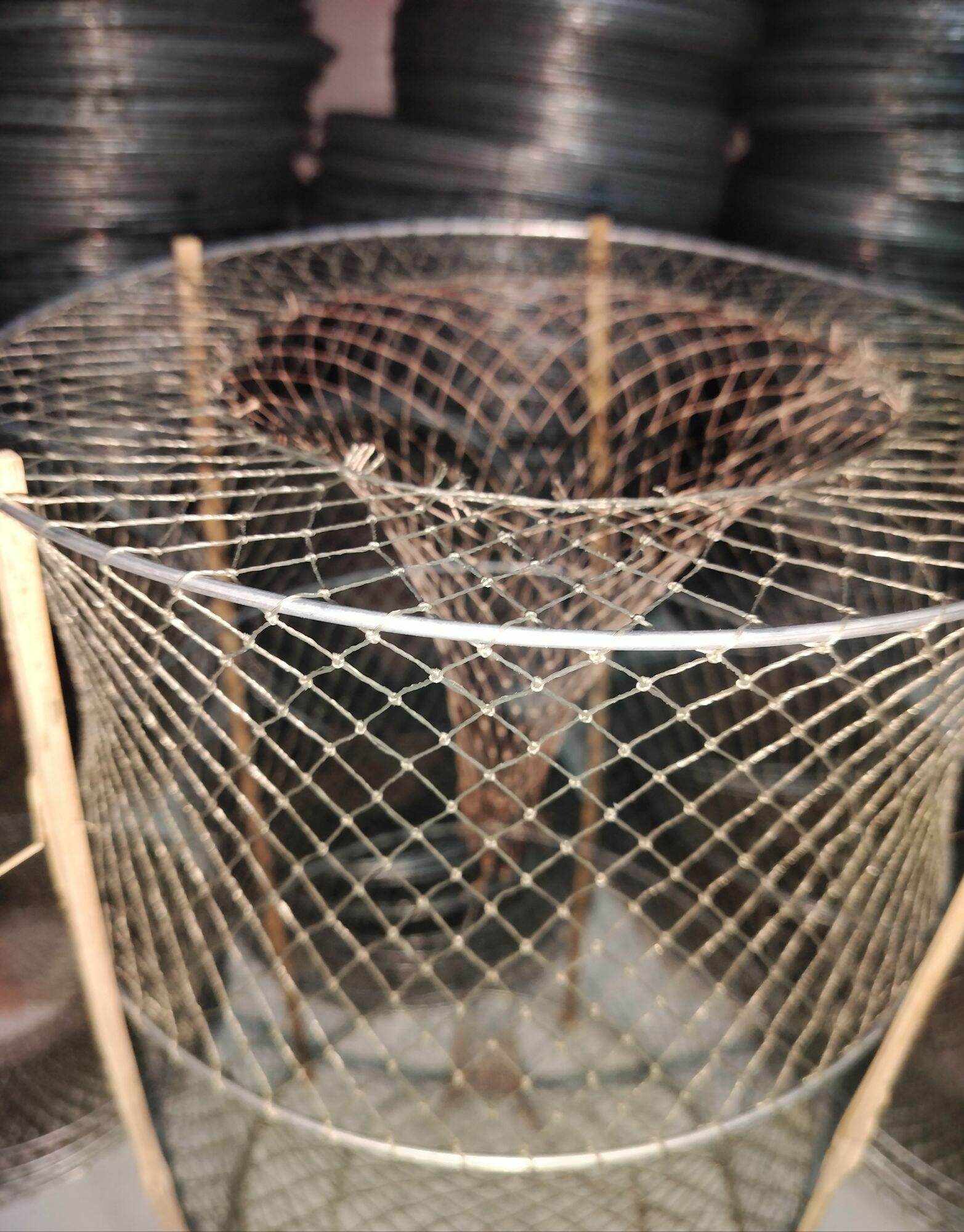 lờ cá lóc cải tiến vành sắt 32*53 4 vành hôm chỉ