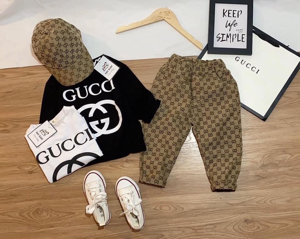 Set GUCCI kèm nón cho bé trai/ bé gái