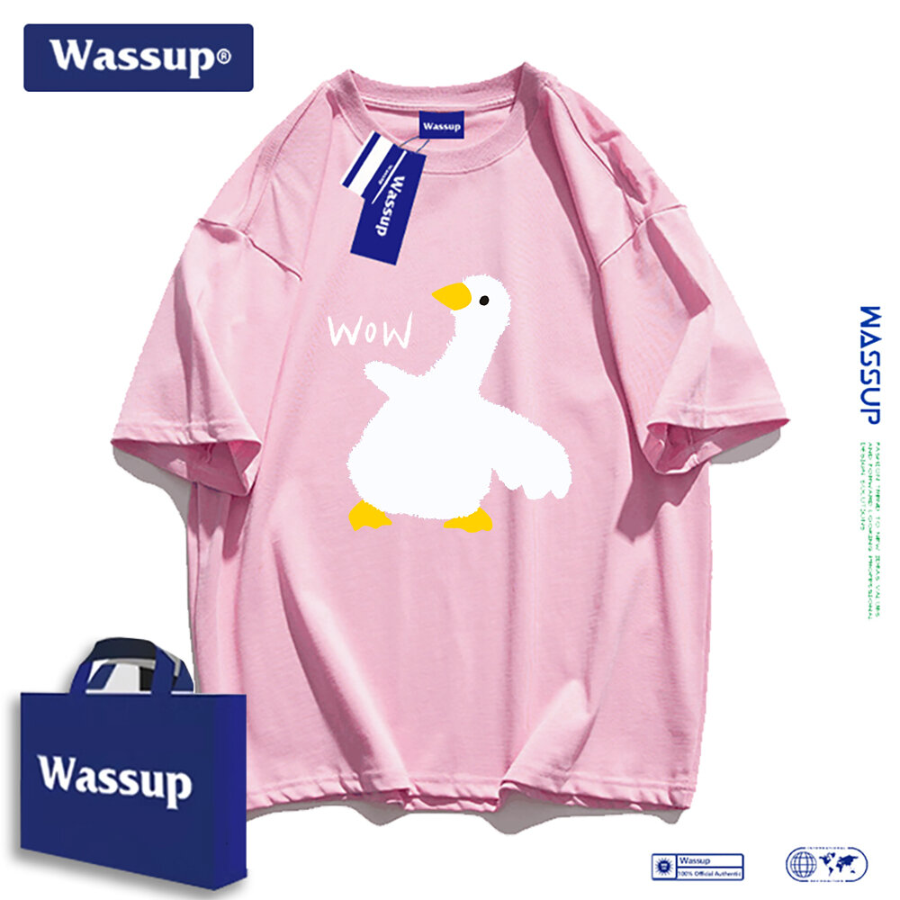 Wassup  Short Sleeve Tshirt with Rich Decorative Patterns, 100% Cotton Material, Unique and Dynamic Fashion Style