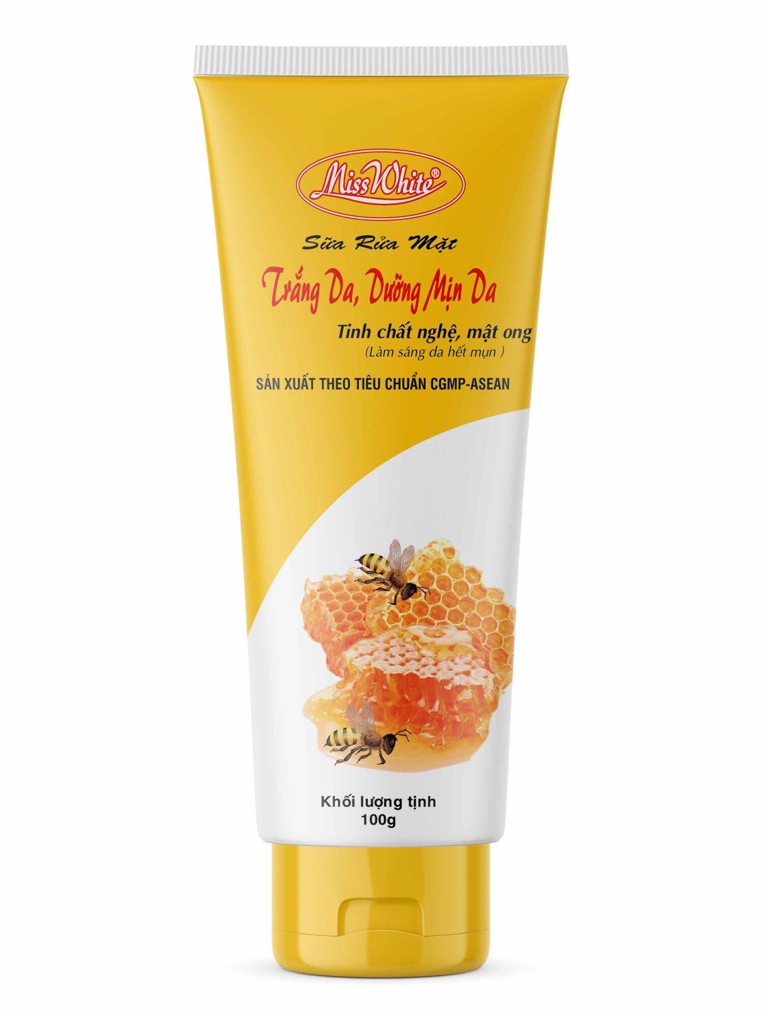 Sữa rửa mặt trắng da dưỡng mịn da Miss White 100g