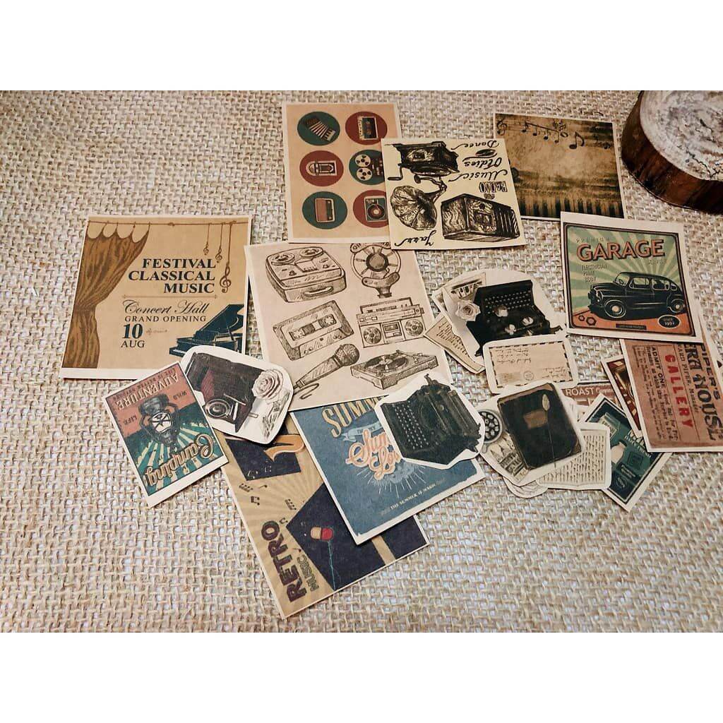 100 món trang trí bullet journal sổ tay planner kiểu vintage độc đáo