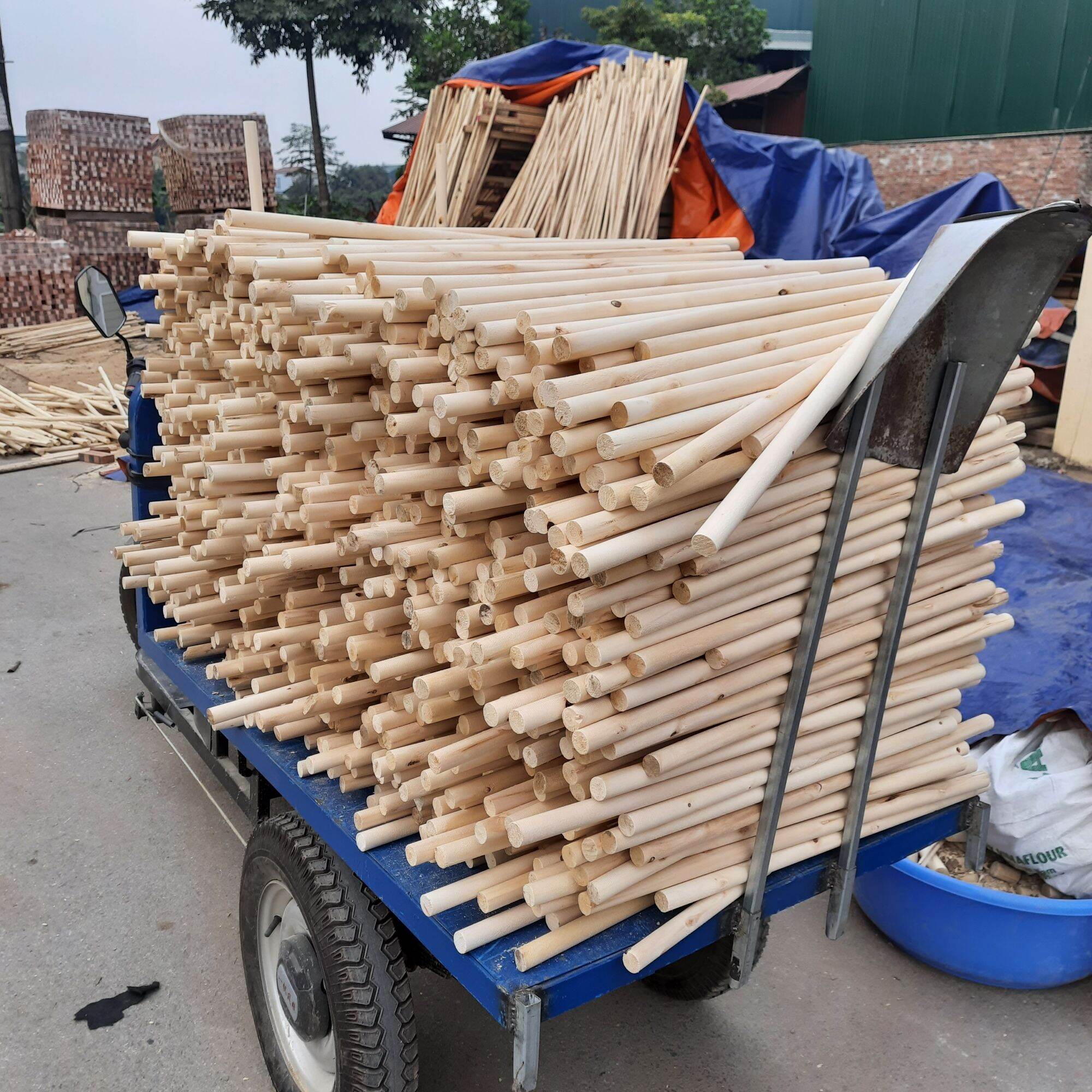 Thanh Gỗ Tròn Dài 50cm Gỗ Bồ Đề ( Các Kích Cỡ)