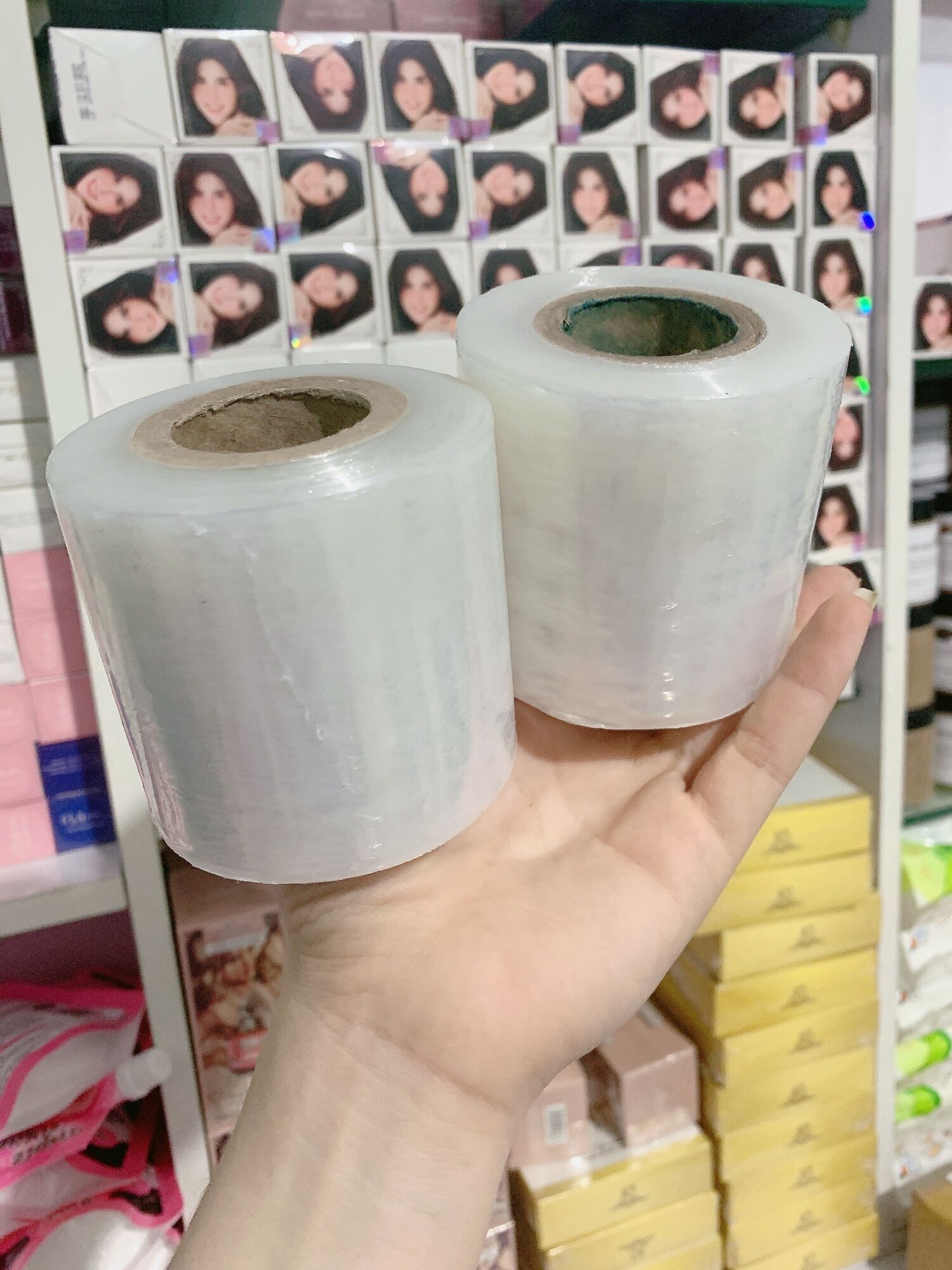 Cuộn nilong ủ nóng quấn bụng giảm mỡ body