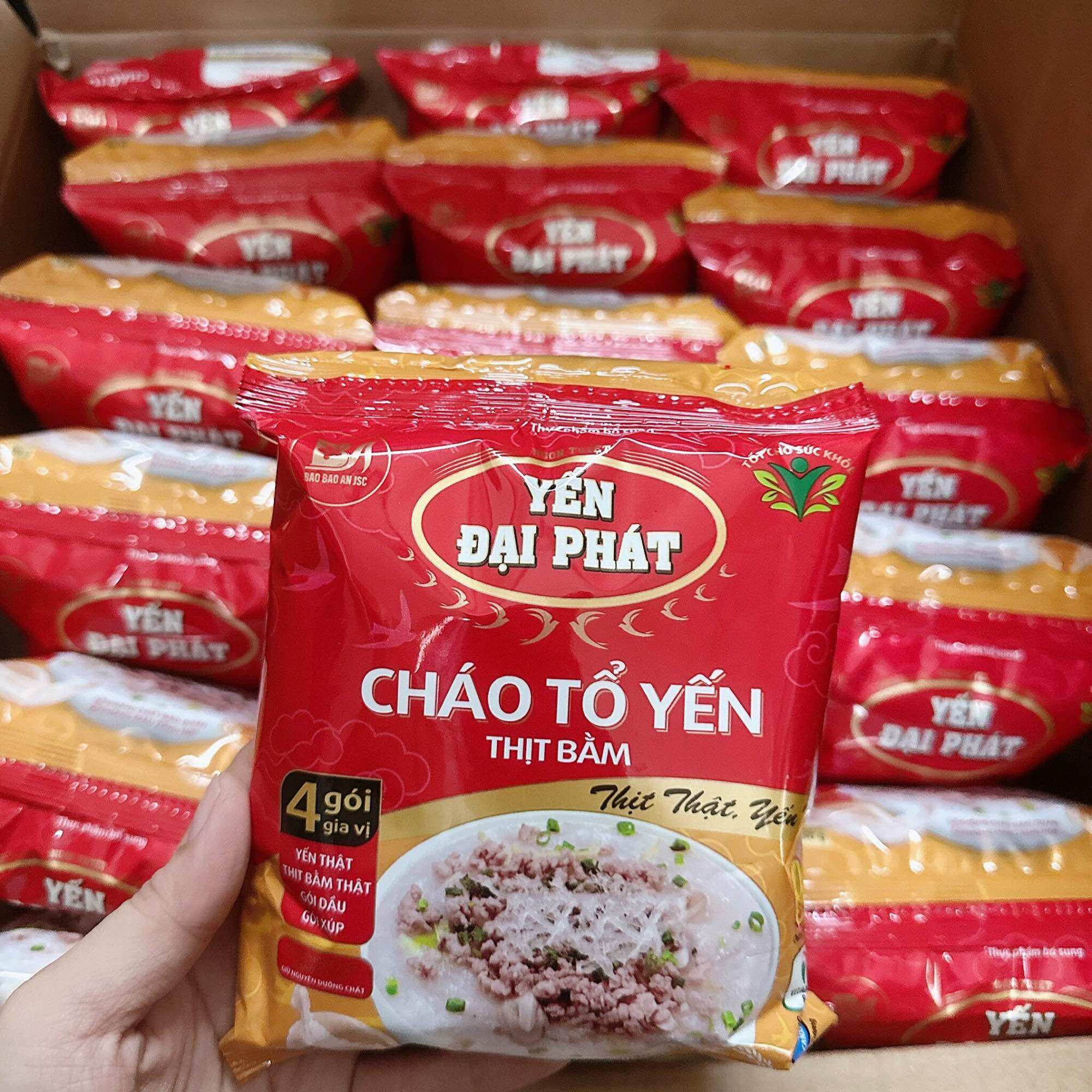 Cháo Tổ Yến Thịt Bằm - Yến Đại Phát - Thùng 30 gói x 50g