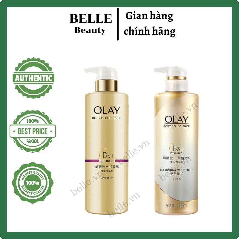 Sữa tắm dưỡng trắng da Olay B3
