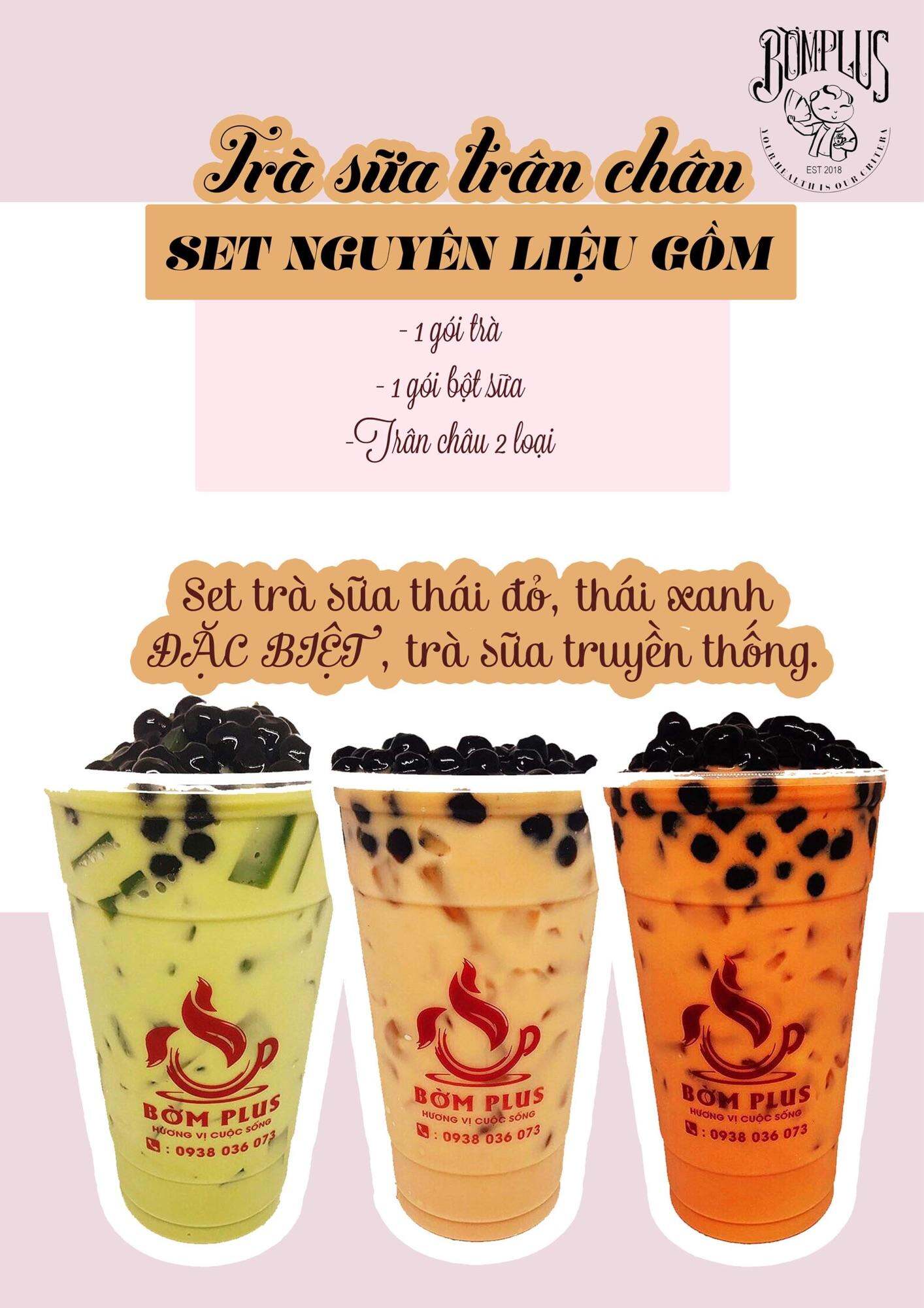 Trà sữa truyền thống set 5ly - tiệm nhà Bờm