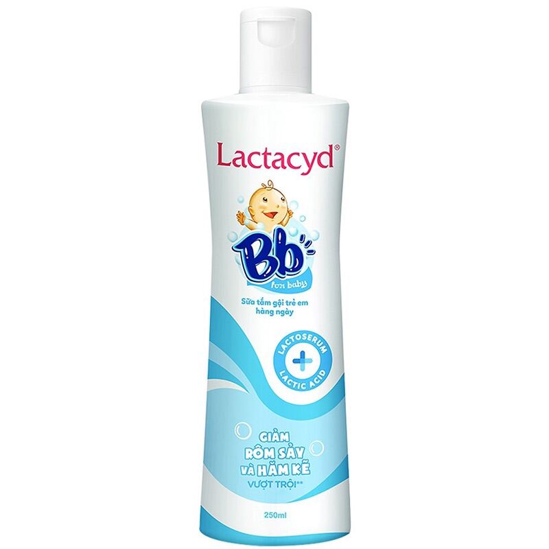 Sữa tắm - gội giảm rôm sảy cho trẻ LACTACYD BABY 250 mL