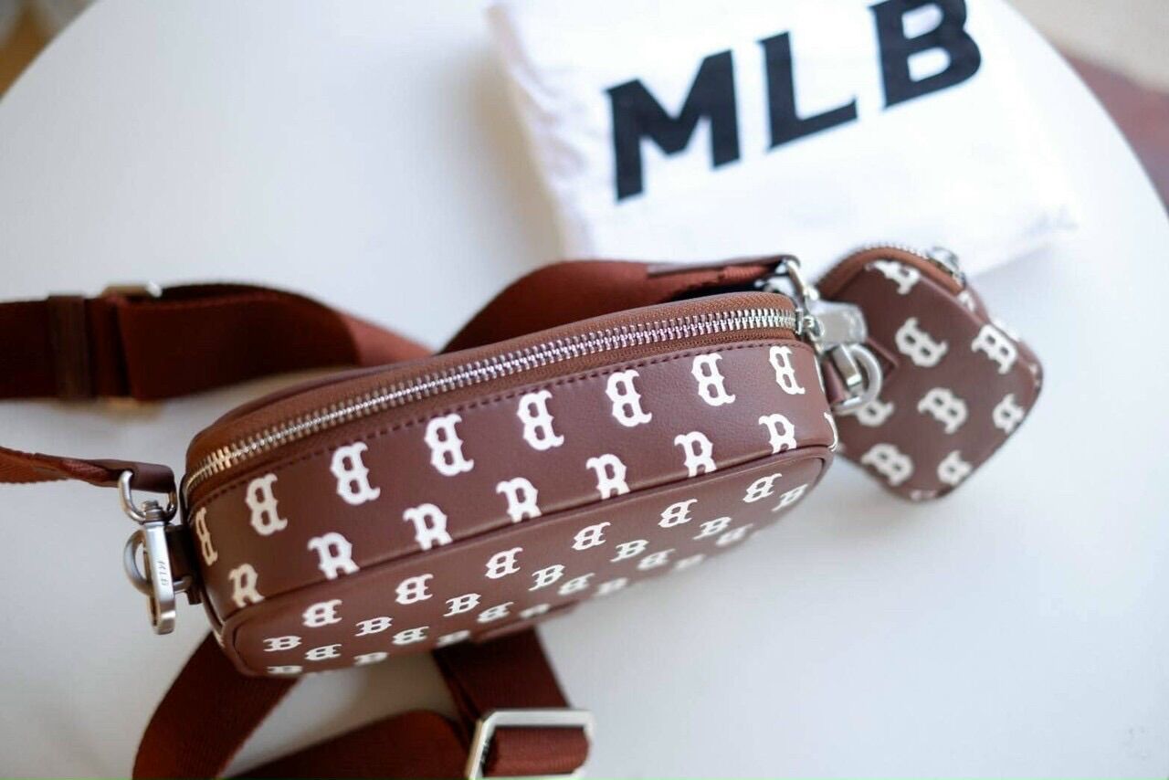 (Full Tag code) Túi Đeo chéo Mlb ny da mềm Size 18cm dành cho nam nữ