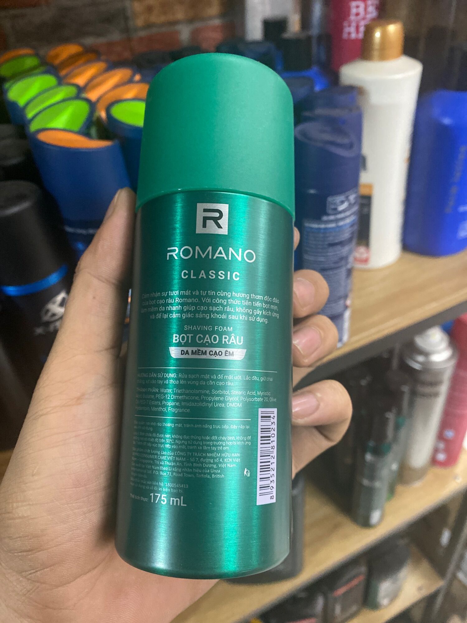 Bọt Cạo Râu ROMANO 175ml