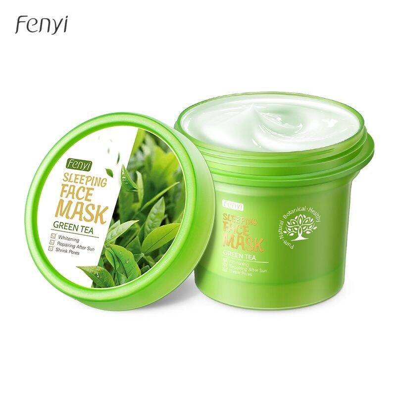 Mặt nạ ngủ trà xanh Fenyi Sleeping Face Mask Green Tea hủ 100gr