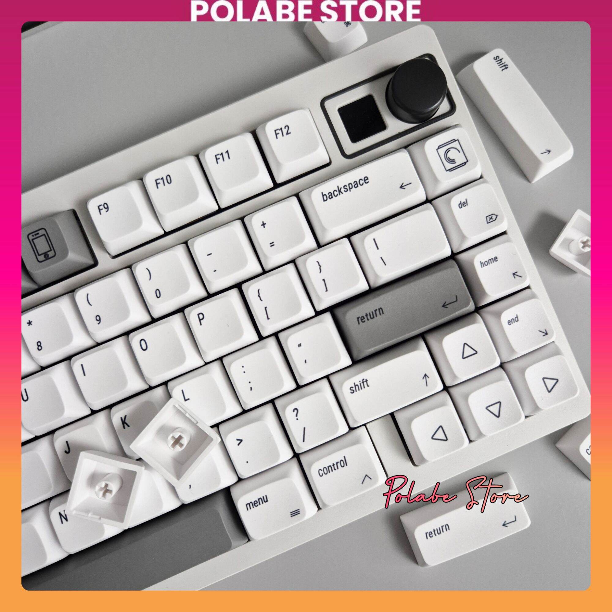 Keycap XDA Computer PBT profile bàn phím cơ Polabe Store Keycap Mac Dyesub