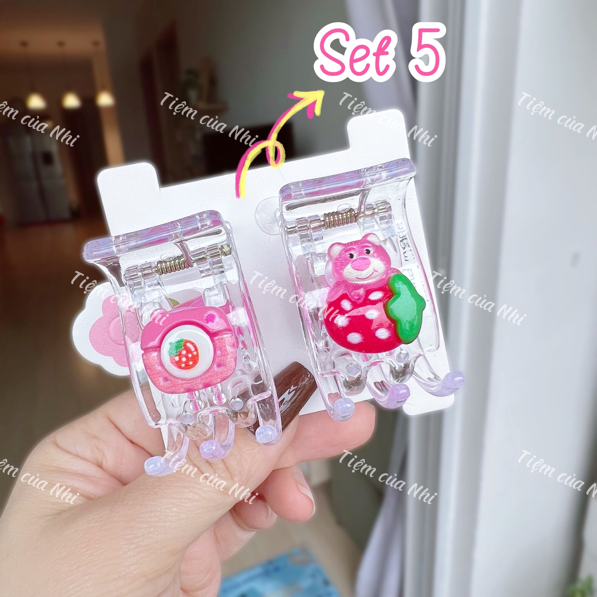 KẸP CÀNG CUA 5 RĂNG GẤU DÂU LOTSO
