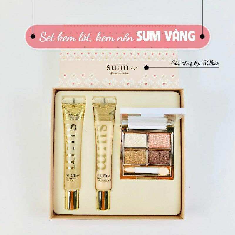 Set kem lót và kem nền Sum 37 Summa Losec Make Up Special Set