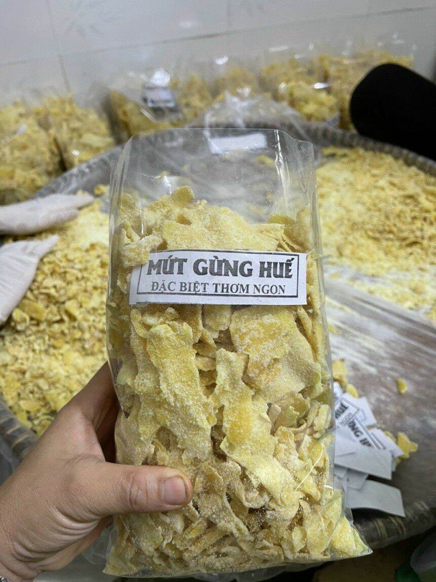 1kg Mứt Gừng Huế thơm cay nhẹ làm chuẩn vị Huế từ nguyên liệu