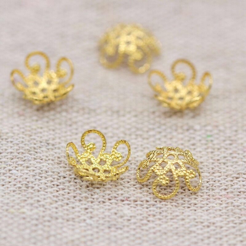 Charm ốp hoa bọc đá bọc hạt chặn hạt làm vòng
