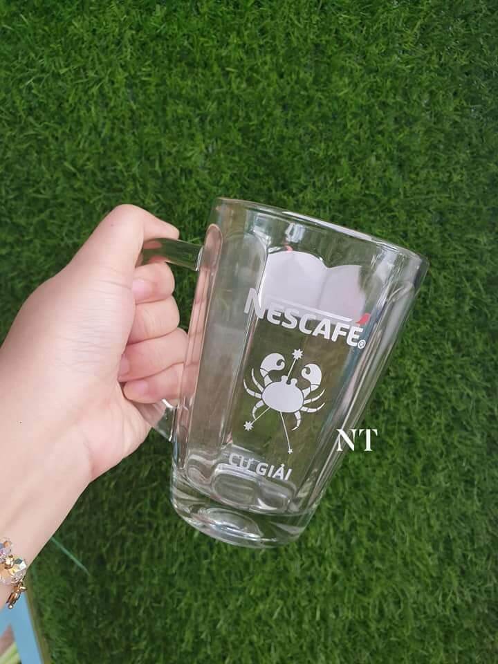 BỘ 6 LY THUỶ TINH CÓ QUAI CẦM 340ml