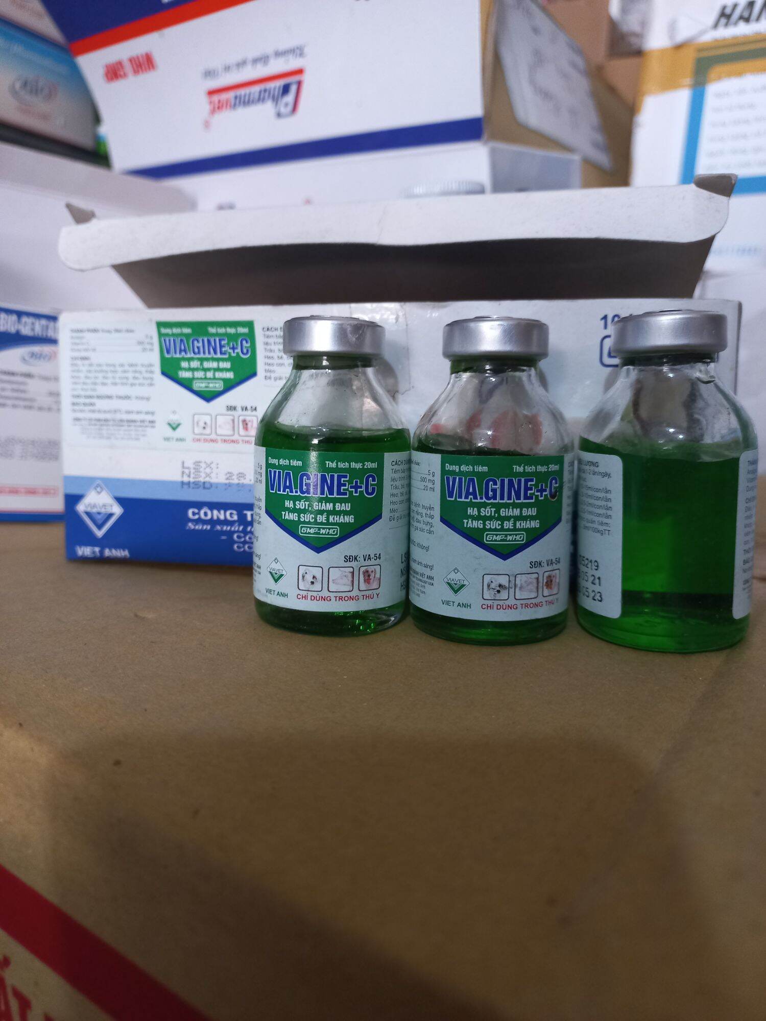 Hạ sốt, giảm đau, tăng sức đề kháng Via.gine C 20ml