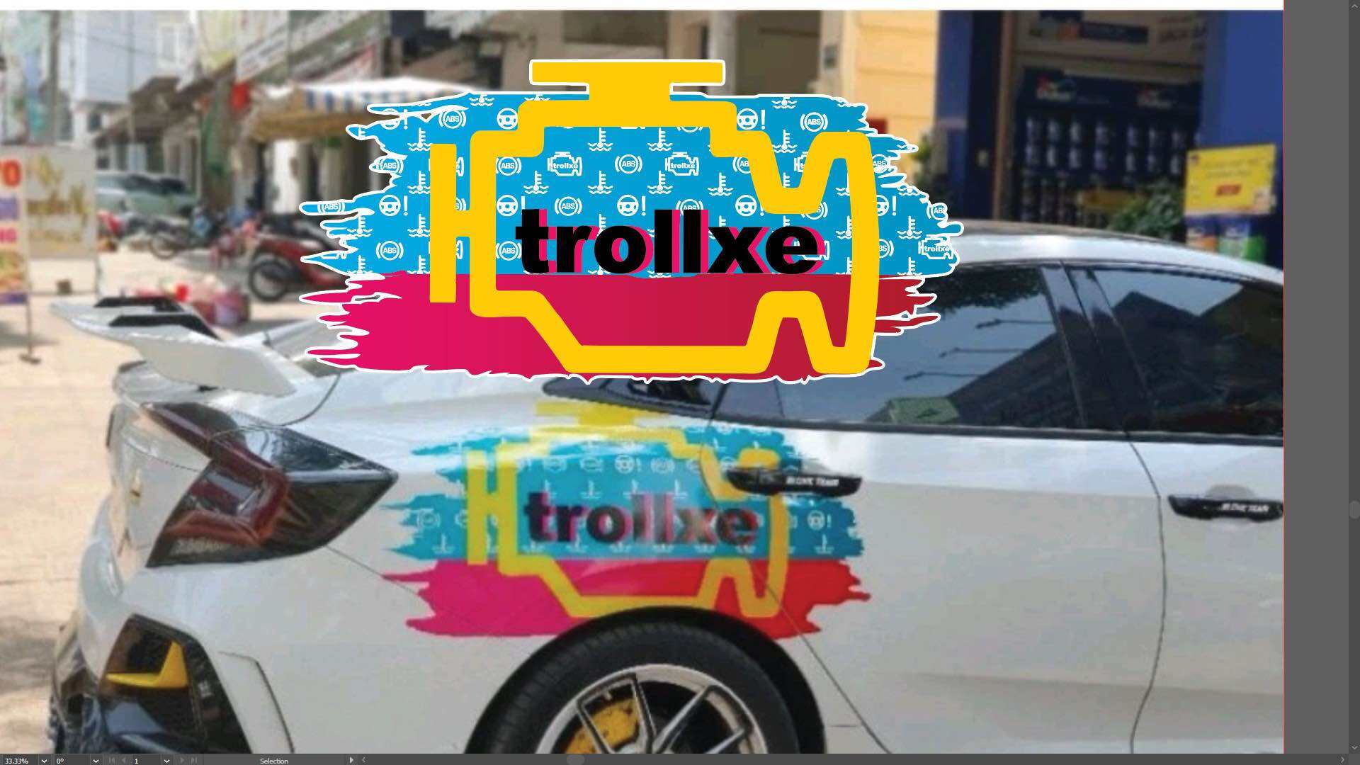 Logo Troll xe ver2 In UV