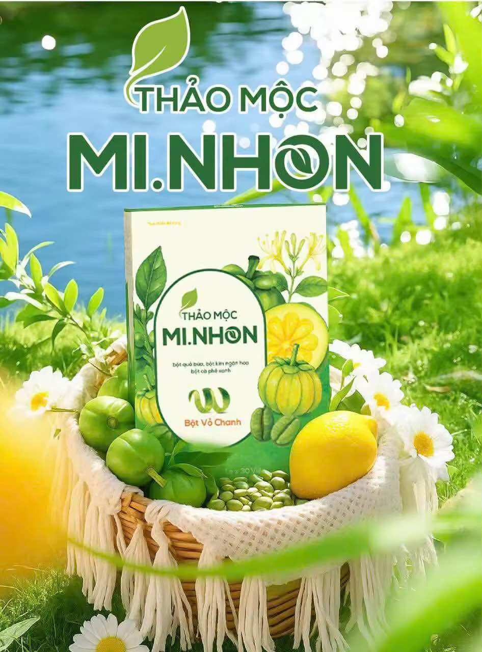 Combo 2 hộp THẢO MỘC GIẢM CÂN MI NHON 30V/1 hộp ( tiến hạnh mẫu mới)