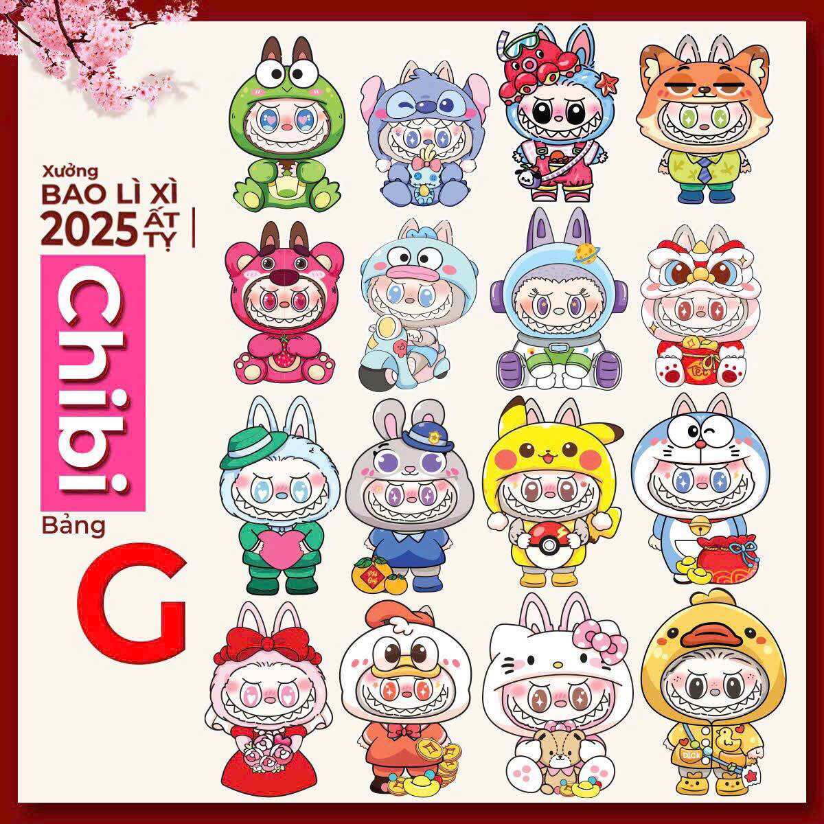 Combo 1000 bao lì xì cute nhiều mẫu( inbox chọn mẫu hoặc ngẫu nhiên)
