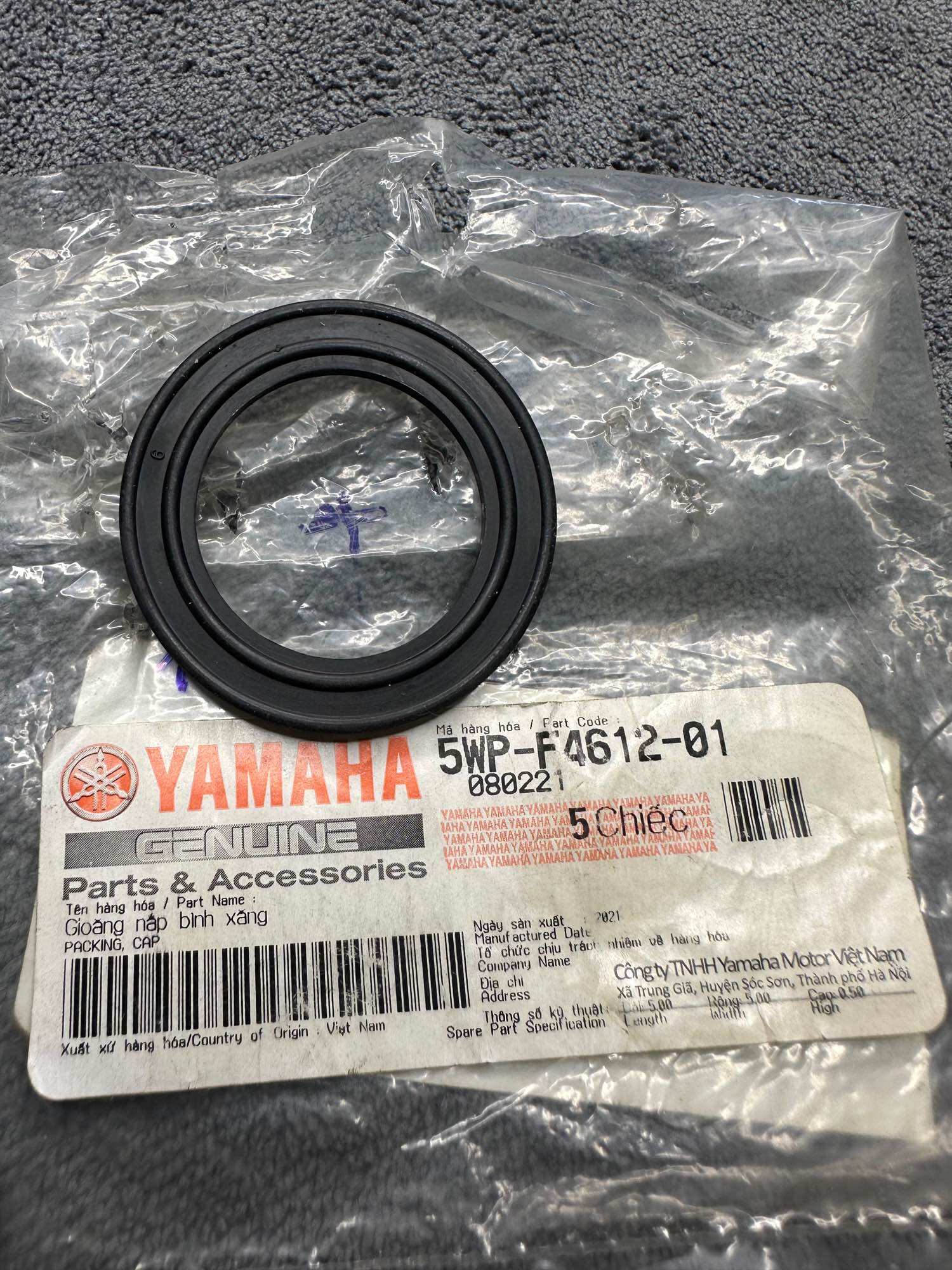 Gioăng cao su nắp thùng xăng yamaha