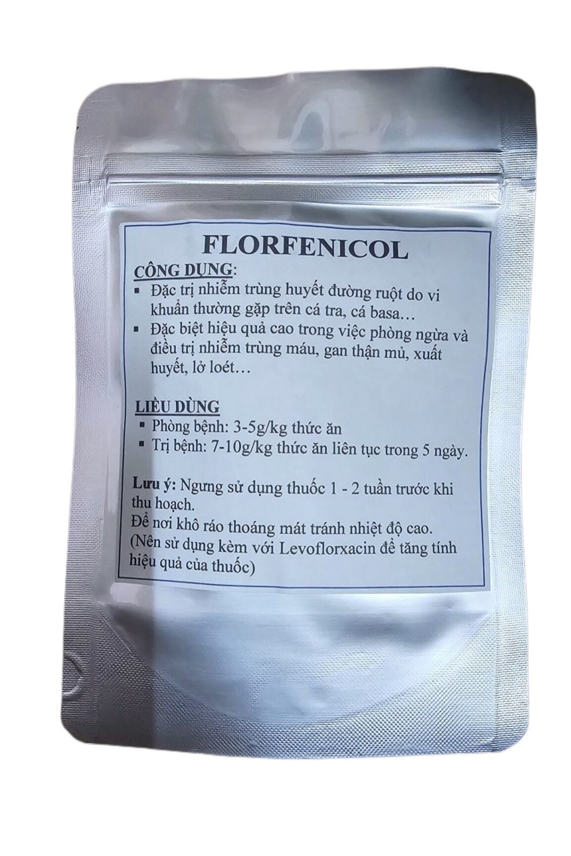 flofenicol 100g/gói dùng tôm,cá,lươn, ếch