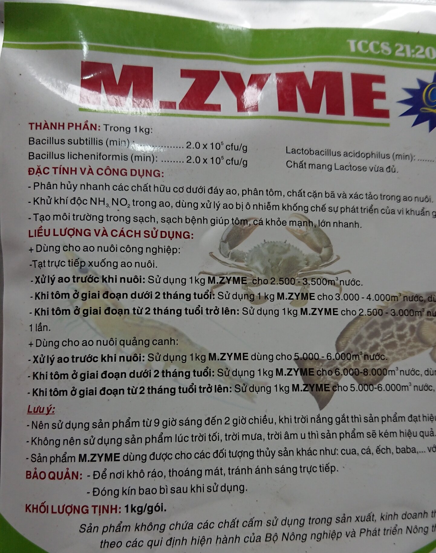 Men vi sinh M.ZYME