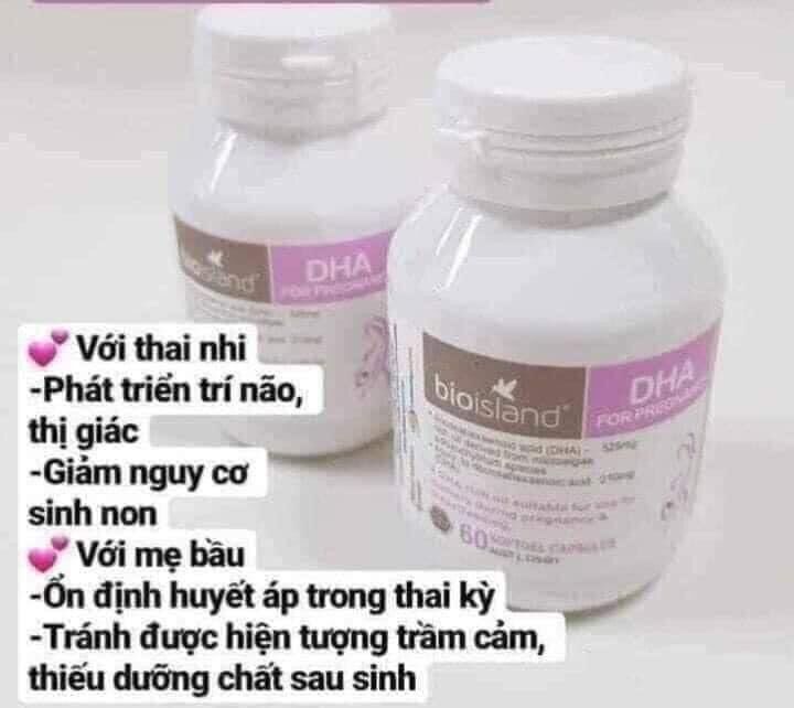 Dha bioisland cho mẹ bầu và con bú