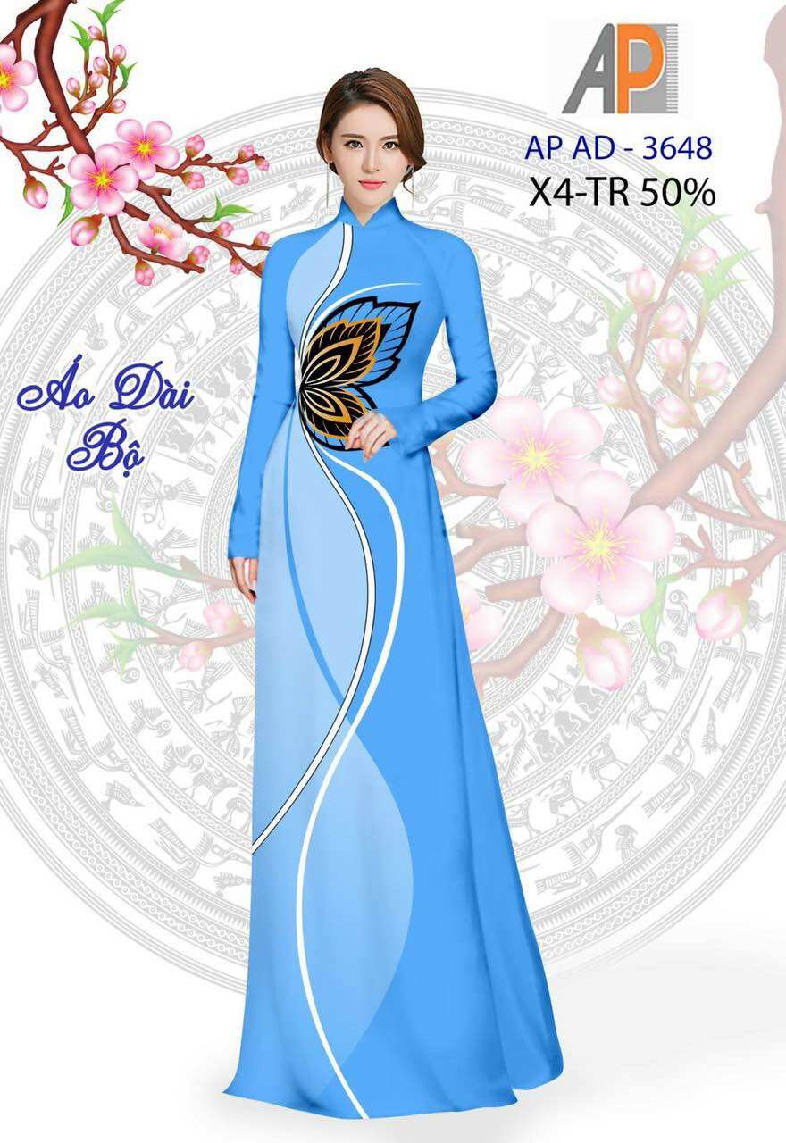 Vải áo dài hoa eo