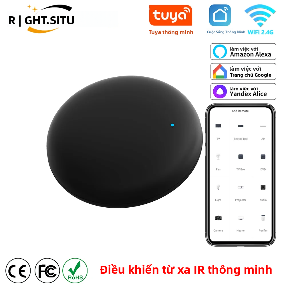 Tuya wifi thông minh IR điều khiển từ xa cuộc sống thông minh App thay thế TV DVD Aud AC từ xa làm việc với Alexa Google nhà