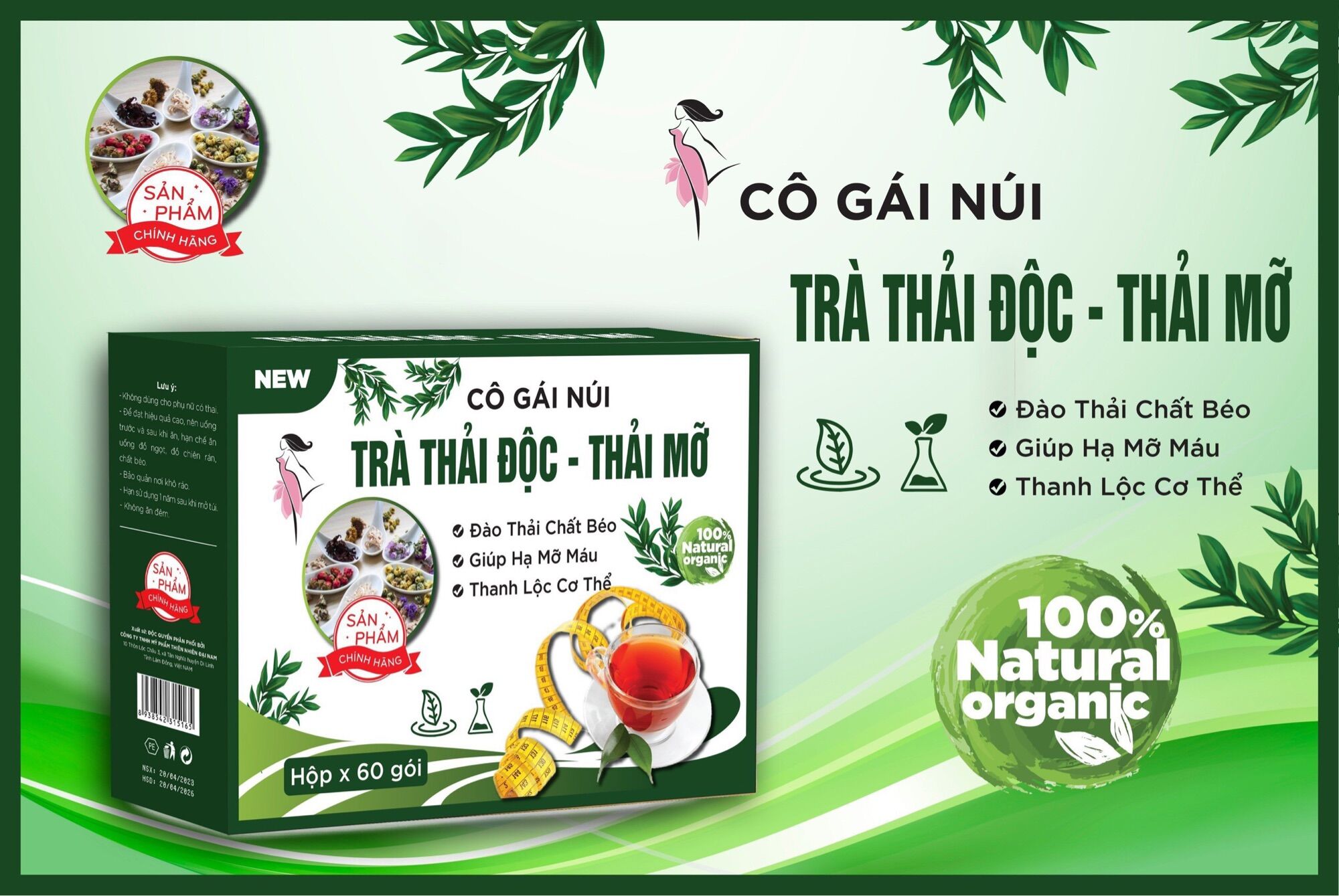 Trà thải độc thải mở cô gái núi